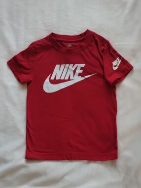 Nike Red Short Sleeve Tee with White Swoosh